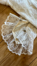 Load image into Gallery viewer, Perfect 1980’s Vintage White Satin and Tiered Lace Dream Dress