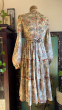 Load image into Gallery viewer, 1970’s Vintage Rose and Garden Floral Print Dress by Jody T