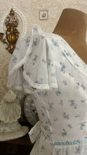 Load image into Gallery viewer, 1970’s vintage blue floral print Gunne sax maxi dress