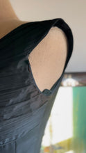 Load image into Gallery viewer, Darling 1950’s Vintage Little Black Pleated Chiffon Dress by Jonny Herbert