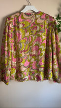 Load image into Gallery viewer, Unreal 1960’s Vintage Glass Beads Sequins and Silk Pucci Style Print Jacket from Hong Kong