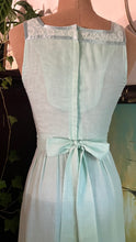 Load image into Gallery viewer, 1970’s Vintage Green Voile Sundress by Candi Jones