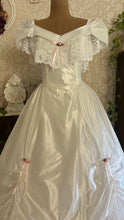 Load image into Gallery viewer, Spectacular 1980’s Vintage White Lace and Chiffon Mesh Dream Dress