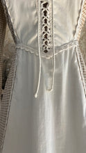 Load image into Gallery viewer, Soft and cozy 1970’s Vintage Beige Gingham and Poplin Gunne Sax Dress