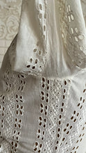 Load image into Gallery viewer, Antique 1900’s Edwardian White Eyelet Lace Dress