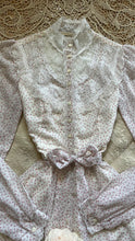 Load image into Gallery viewer, Sweetest 1970’s vintage rosebud print voile Gunne Sax midi dress..