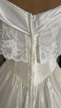 Load image into Gallery viewer, Spectacular 1980’s Vintage White Lace and Chiffon Mesh Dream Dress