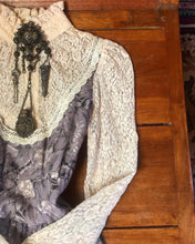 Load image into Gallery viewer, Rare 1960’s vintage Wisteria Purple Black Label Gunne Sax Maxi Dress