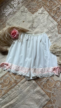 Load image into Gallery viewer, Sweet 1950’s vintage White Nylon and Lace Granny Panties