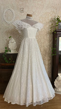 Load image into Gallery viewer, Darling 1970’s Vintage White Lace Dress by Candi Jones