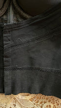 Load image into Gallery viewer, Teeny 1950’s Vintage Black Illusion Lace Bustier by Jantzen 32B