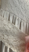 Load image into Gallery viewer, Fairytale 1980’s Vintage White Floral Cotton Bridal Gown by Laura Ashley