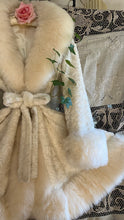 Load image into Gallery viewer, The Perfect 1960’s Vintage Creamy White Faux Fur and Shearling Coat