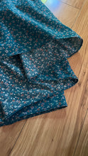 Load image into Gallery viewer, Rare and spectacular Teal Calico 1970’s Vintage Gunne Sax Dress