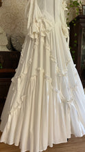 Load image into Gallery viewer, Fairytale 1984 Vintage Off the Shoulder White Cotton Bridal Gown by Laura Ashley