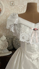 Load image into Gallery viewer, Spectacular 1980’s Vintage White Lace and Chiffon Mesh Dream Dress