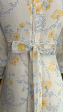 Load image into Gallery viewer, Beautiful 1970’s vintage White Voile Marigold Print Gunne Sax dress