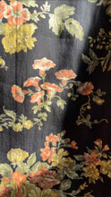 Load image into Gallery viewer, Rare 1970’s Vintage Blackberry and Morning Glory Calico dress by Young Edwardian