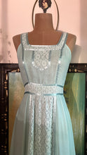 Load image into Gallery viewer, 1970’s Vintage Green Voile Sundress by Candi Jones