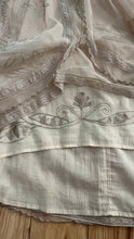 Load image into Gallery viewer, Old Stock 2000’s era Pearl Embroidered Net and Cotton Dress by Nataya