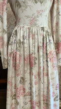 Load image into Gallery viewer, 1980’s vintage Ivory Rose Print Laura Ashley dress