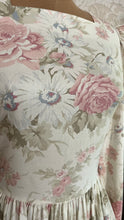 Load image into Gallery viewer, 1980’s vintage Ivory Rose Print Laura Ashley dress