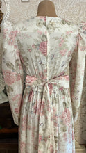Load image into Gallery viewer, 1980’s vintage Ivory Rose Print Laura Ashley dress