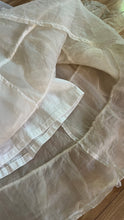 Load image into Gallery viewer, Fairytale 1980’s Vintage Dove White Silk Organza Bridal Gown by Laura Ashley