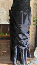 Load image into Gallery viewer, My Favorite 1980’s Vintage Black Satin Gunne Sax Mermaid Dress