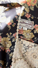 Load image into Gallery viewer, Rare 1970’s Vintage Blackberry and Morning Glory Calico dress by Young Edwardian