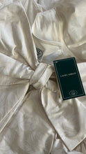 Load image into Gallery viewer, Fairytale 1980’s Vintage Old Stock White Floral Cotton Bridal Gown by Laura Ashley