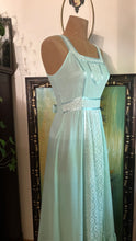 Load image into Gallery viewer, 1970’s Vintage Green Voile Sundress by Candi Jones