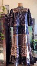 Load image into Gallery viewer, 1970’s Vintage Wild Rose Calico Drawstring Tent Dress by Young Edwardian