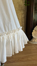 Load image into Gallery viewer, Fairytale 1984 Vintage Off the Shoulder White Cotton Bridal Gown by Laura Ashley
