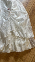 Load image into Gallery viewer, Spectacular 1980’s Vintage White Lace and Chiffon Mesh Dream Dress