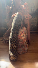 Load image into Gallery viewer, Handmade Vintage Houndstooth Plaid Print Maxi Dress