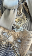 Load image into Gallery viewer, Exquisite 1970’s vintage lilac blue pleated peignoir nightgown and robe by Lucie Ann