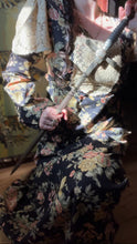 Load image into Gallery viewer, Rare 1970’s Vintage Blackberry and Morning Glory Calico dress by Young Edwardian