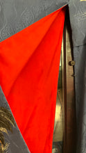 Load image into Gallery viewer, Incredible Vintage 17 Hand Painted Cranes Silk Kimono Robe