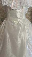 Load image into Gallery viewer, Spectacular 1980’s Vintage White Lace and Chiffon Mesh Dream Dress