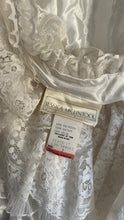 Load image into Gallery viewer, Baroque Fairytale 1980’s Vintage White Organza Jessica McClintock Bridal Gunne Sax Wedding Gown