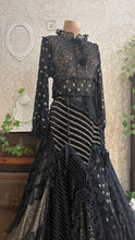 Load image into Gallery viewer, Outrageous 1970’s 1980’s Vintage Black and Gold Italian Dress