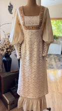 Load image into Gallery viewer, Medieval Autumn 1960’s 1970’s Vintage Handmade Dress