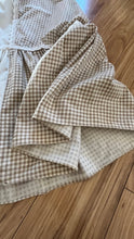 Load image into Gallery viewer, Soft and cozy 1970’s Vintage Beige Gingham and Poplin Gunne Sax Dress