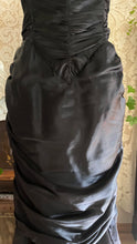 Load image into Gallery viewer, My Favorite 1980’s Vintage Black Satin Gunne Sax Mermaid Dress