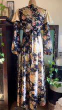 Load image into Gallery viewer, Rare 1970’s Vintage Blackberry and Morning Glory Calico dress by Young Edwardian
