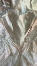 Load image into Gallery viewer, Stunning 1980’s Vintage White Satin and Tiered Lace Dream Dress