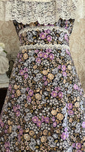 Load image into Gallery viewer, Absolutely Beautiful 1970’s Vintage Purple Floral Print Dress by Montgomery Ward