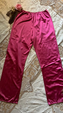 Load image into Gallery viewer, Pretty 1970’s vintage pink nylon pajama Pants Bottoms