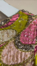 Load image into Gallery viewer, Unreal 1960’s Vintage Glass Beads Sequins and Silk Pucci Style Print Jacket from Hong Kong